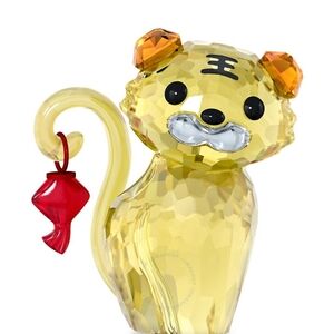Swarovski Crystal Tiger with Red and Yellow Accents